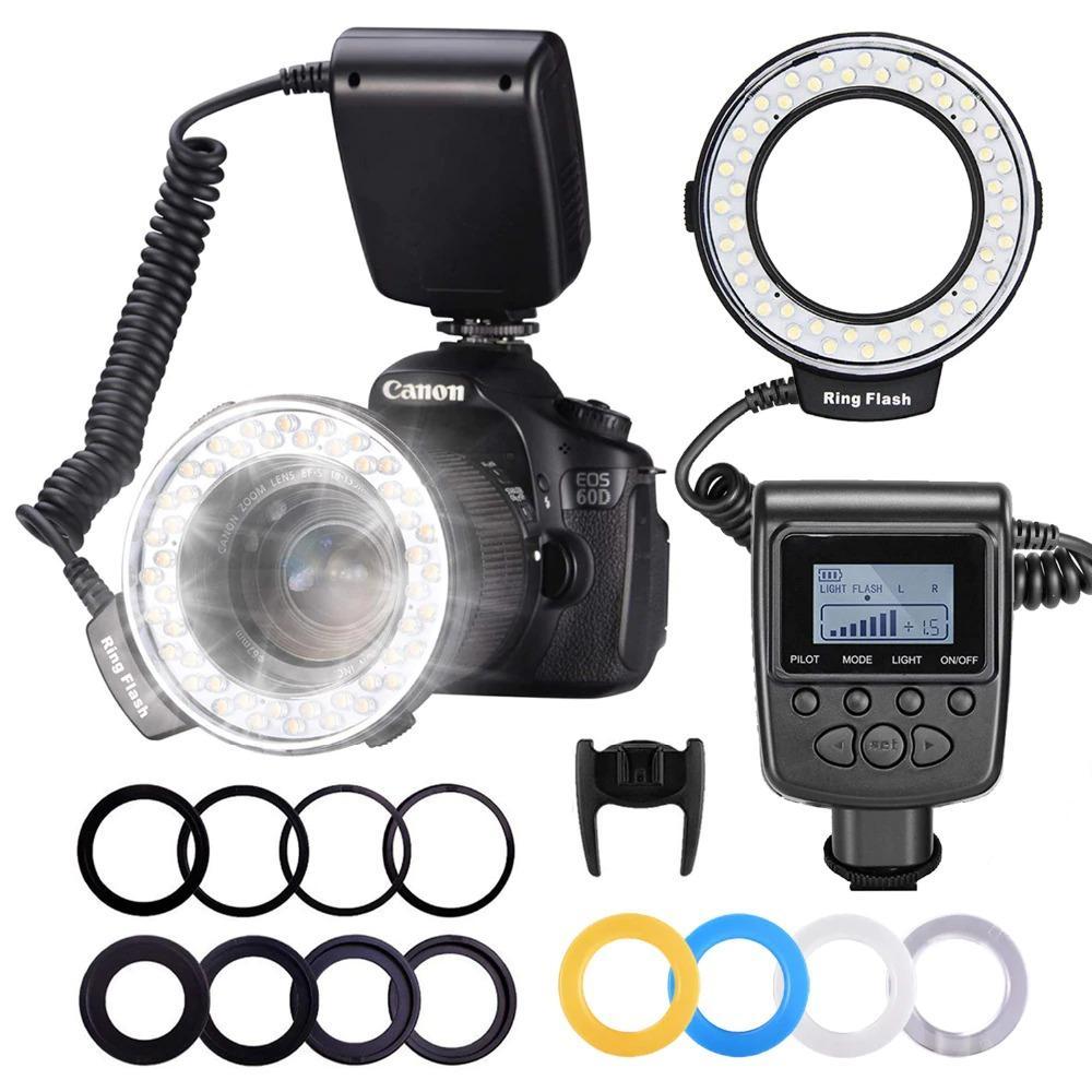 Flash appareil photo led anneau lumineux