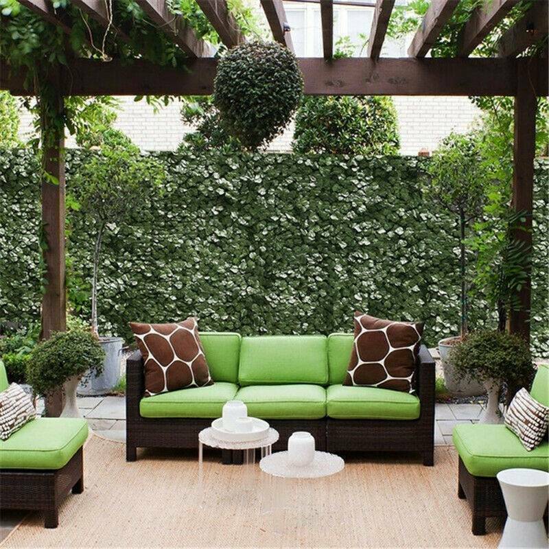 Clôture de jardin feuille verte artificielle – Image 2