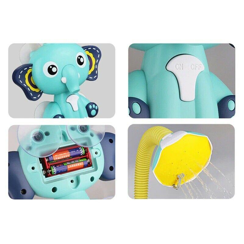 Jouet de bain éléphant mignon à jet d'eau électrique pour bébé - sprynkler – Image 3