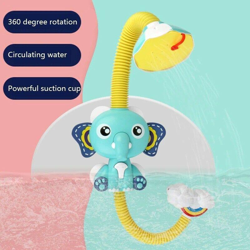 Jouet de bain éléphant mignon à jet d'eau électrique pour bébé - sprynkler – Image 4