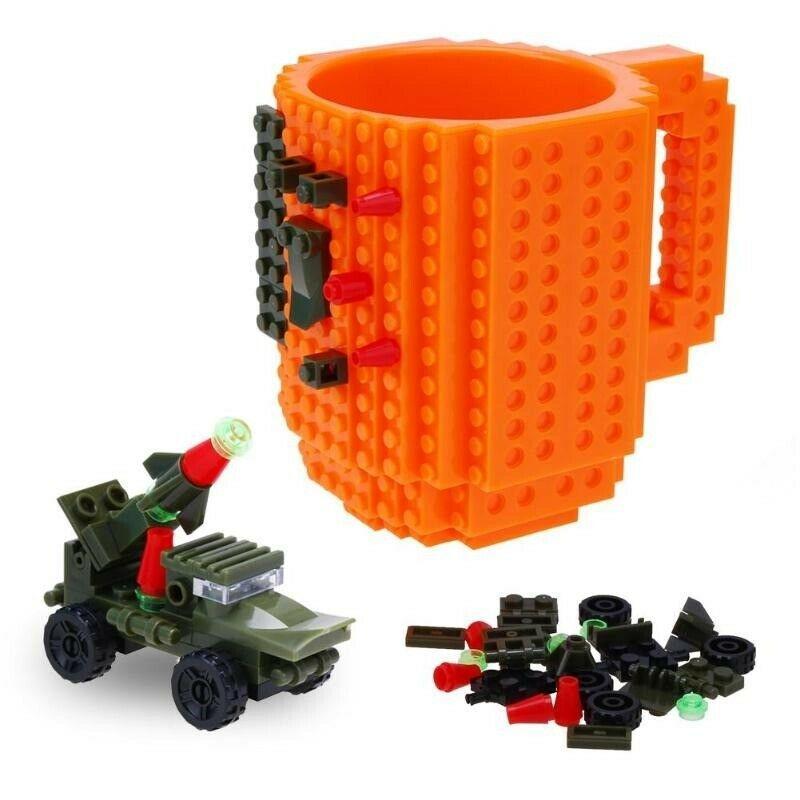 Mug tasse à café 350ml avec briques lego à assembler – Image 2