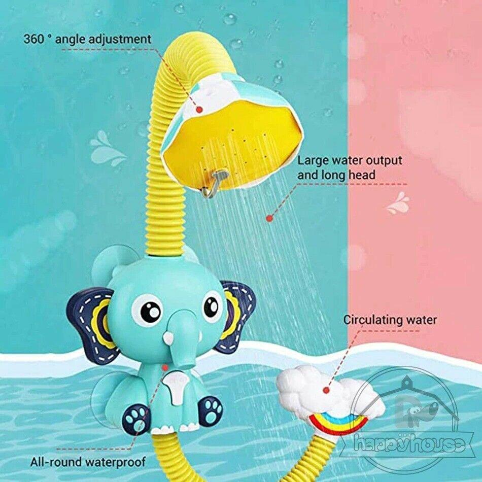 Jouet de bain éléphant mignon à jet d'eau électrique pour bébé - sprynkler – Image 6