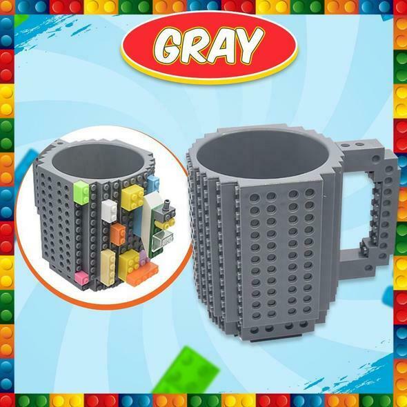 Mug tasse à café 350ml avec briques lego à assembler – Image 11
