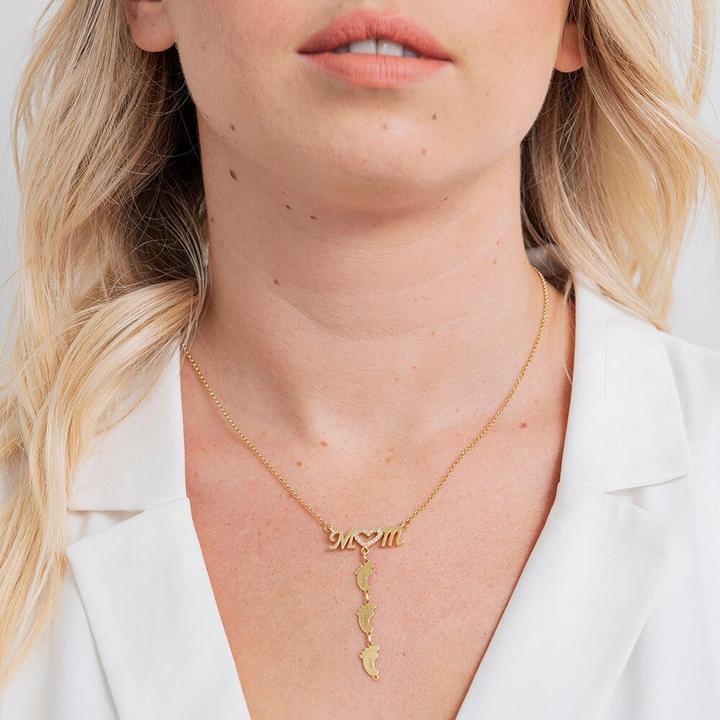 Collier pour la fête des mères avec Pendentif en Acier Inoxydable – Image 3