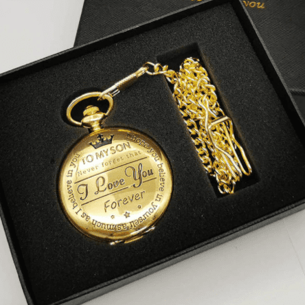 Montre de poche à quartz avec chaîne – Image 6