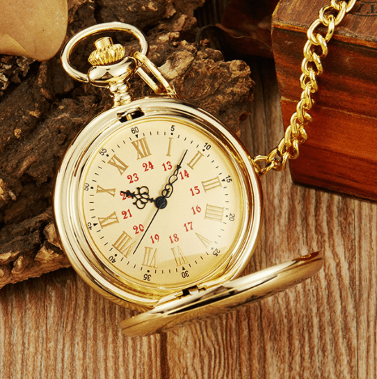 Montre de poche à quartz avec chaîne – Image 3