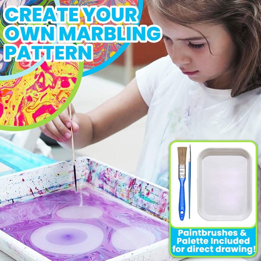 Kit d'art de peinture marbrée à l'eau – Image 5
