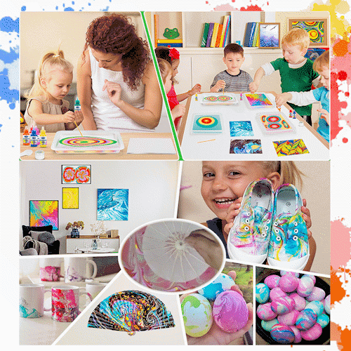 Kit d'art de peinture marbrée à l'eau – Image 10