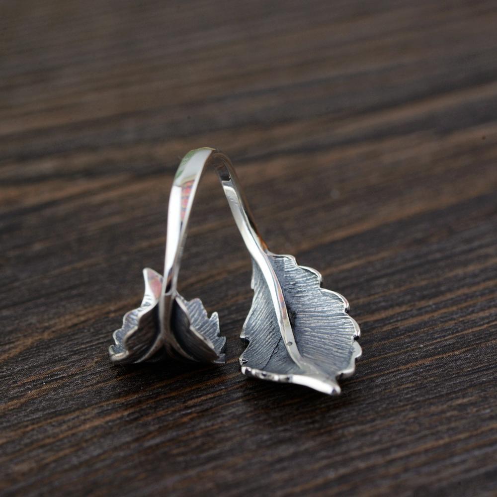 Bague en argent feuille – Image 4