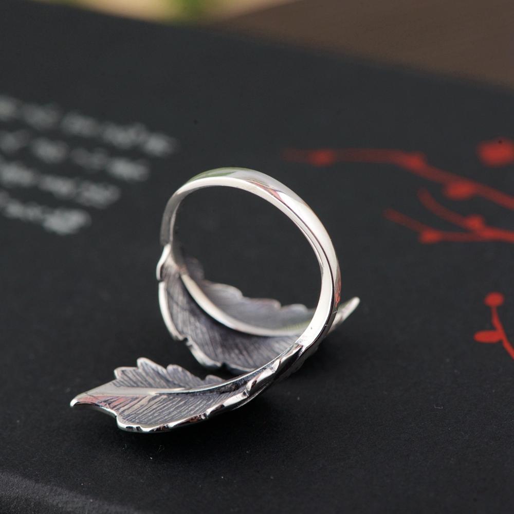 Bague en argent feuille – Image 8