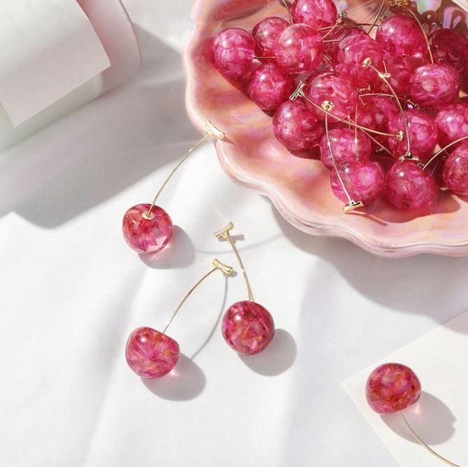 Boucles d'oreilles cerises 3d – Image 6