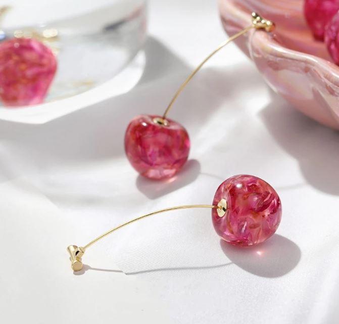 Boucles d'oreilles cerises 3d – Image 5