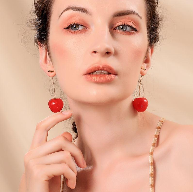Boucles d'oreilles cerises 3d – Image 10