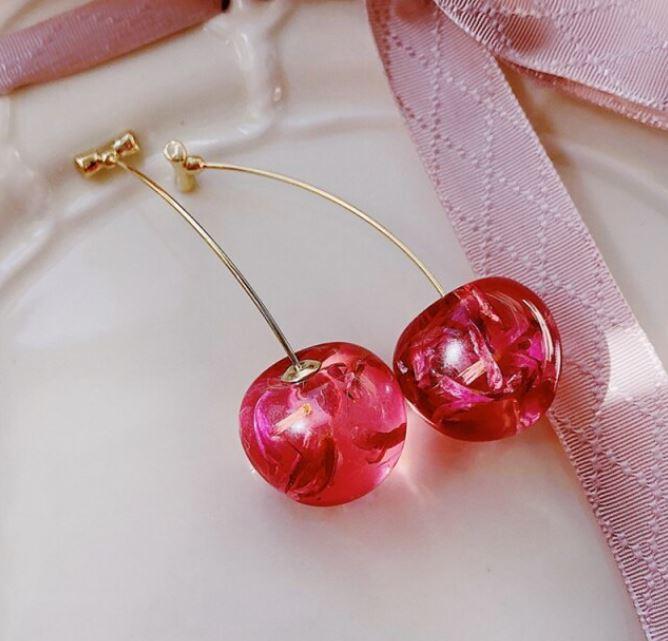 Boucles d'oreilles cerises 3d – Image 3