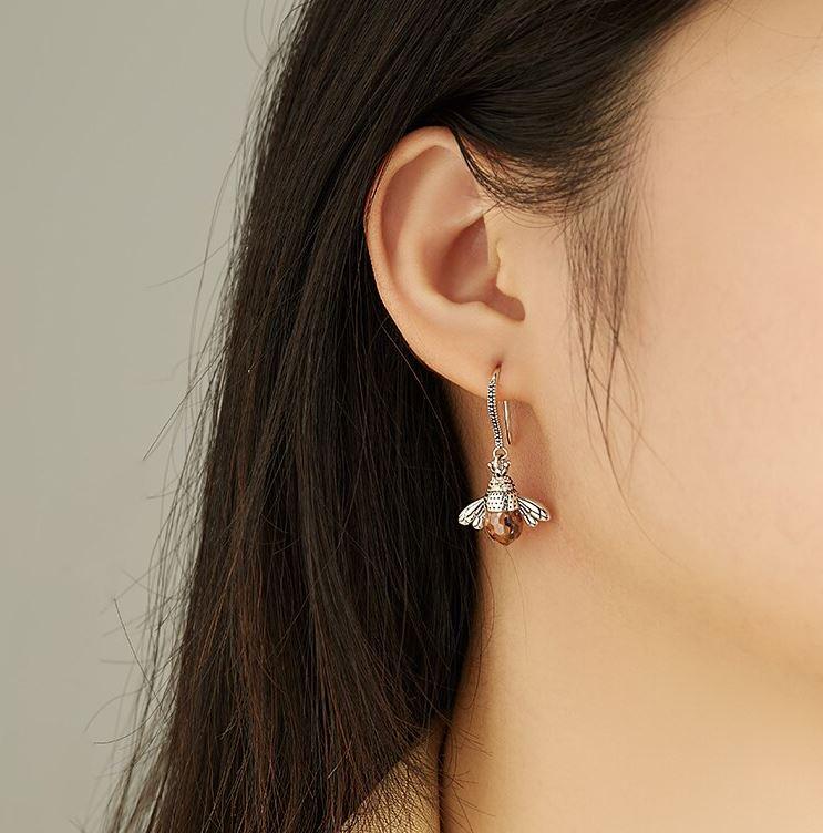 Boucles d'oreilles "reine des abeilles" – Image 3