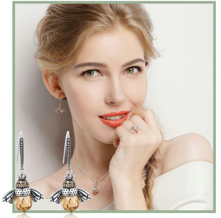 Boucles d'oreilles "reine des abeilles" – Image 2