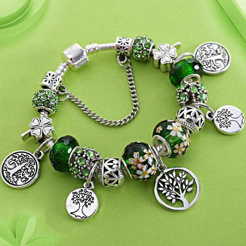 Bracelet arbre de vie en argent et cristal – Image 5