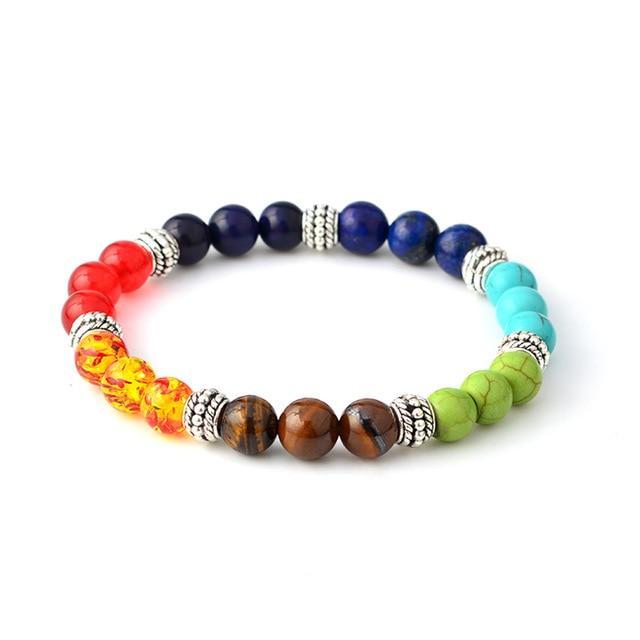 Bracelet chakra pierres naturelles énergie, guérison et équilibre