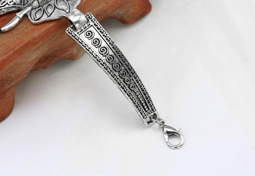 Bracelet éléphant réglable avec pierre naturelle – Image 2