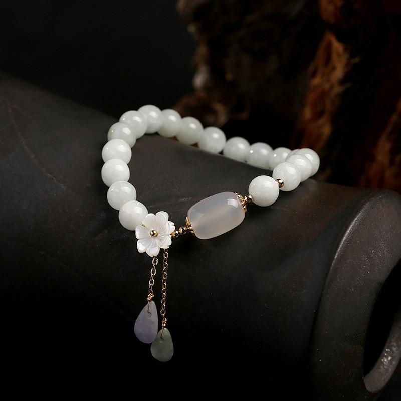 Bracelet de sérénité en jade blanc – Image 2