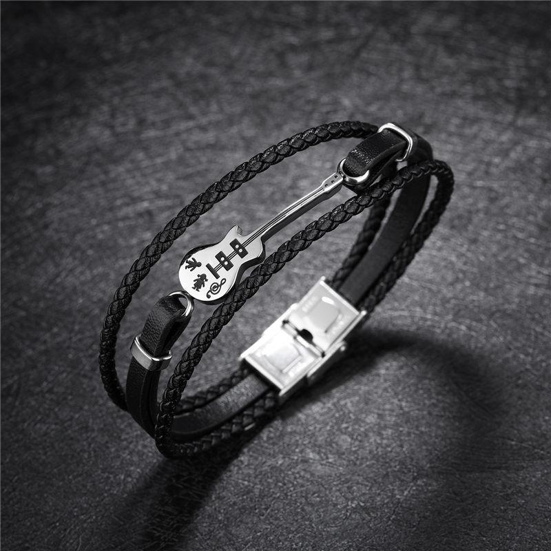 Bracelet guitare en cuir – Image 3