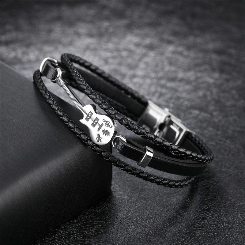 Bracelet guitare en cuir – Image 2