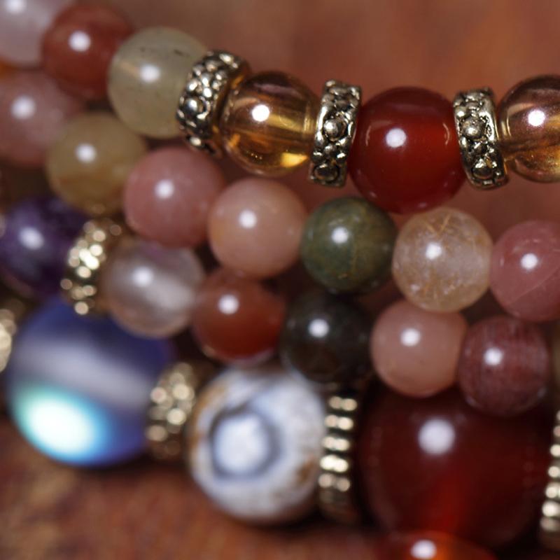 Bracelet mala multi-énergie en quartz naturel – Image 6