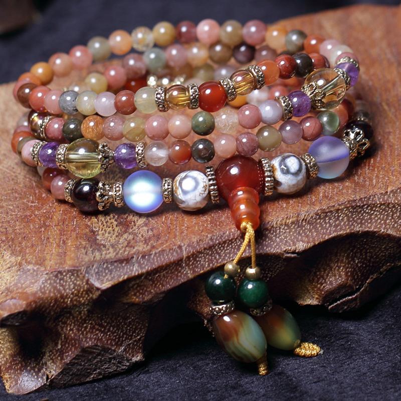 Bracelet mala multi-énergie en quartz naturel – Image 8