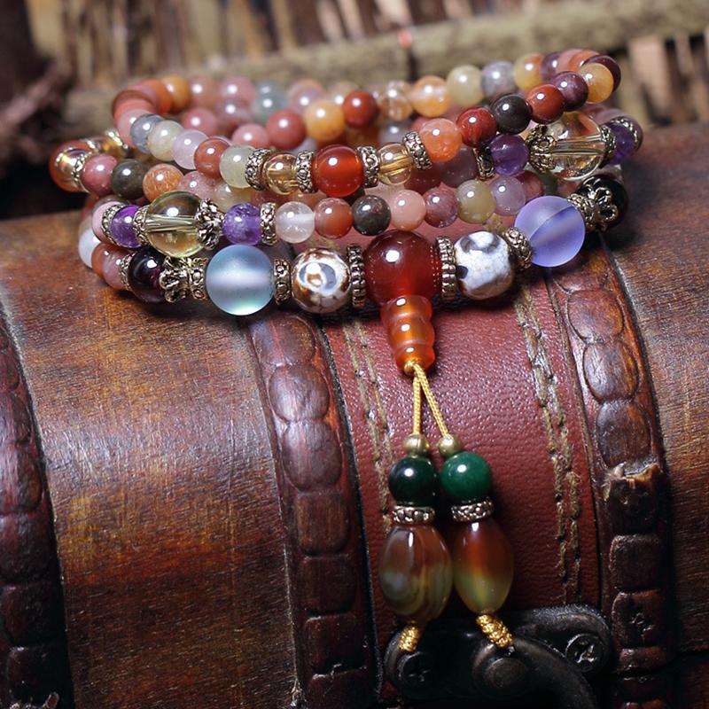 Bracelet mala multi-énergie en quartz naturel – Image 7