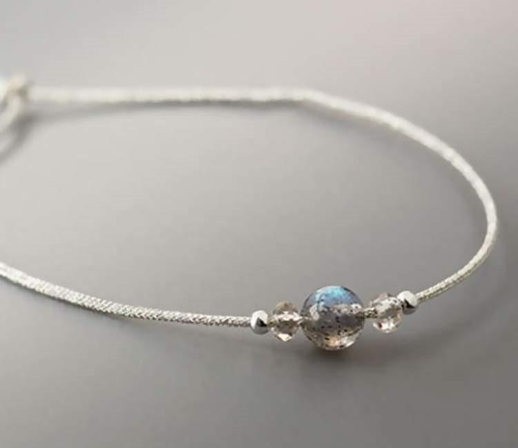 Bracelet pierre de lune en argent sterling 925 – Image 3