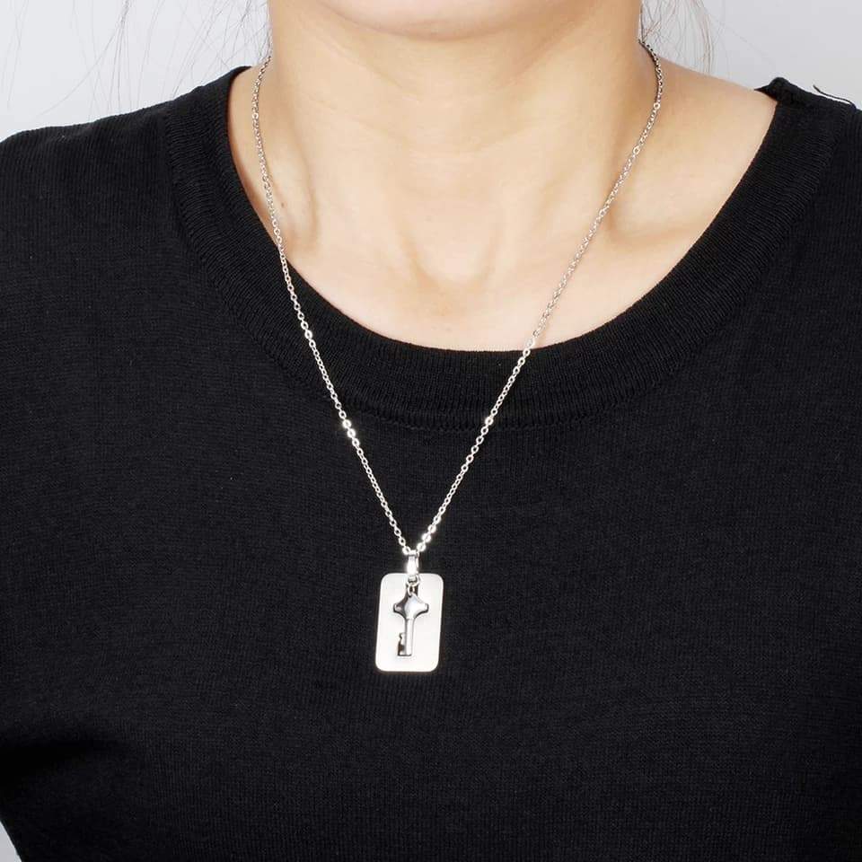 Bracelet serrure coeur avec collier clé – Image 14