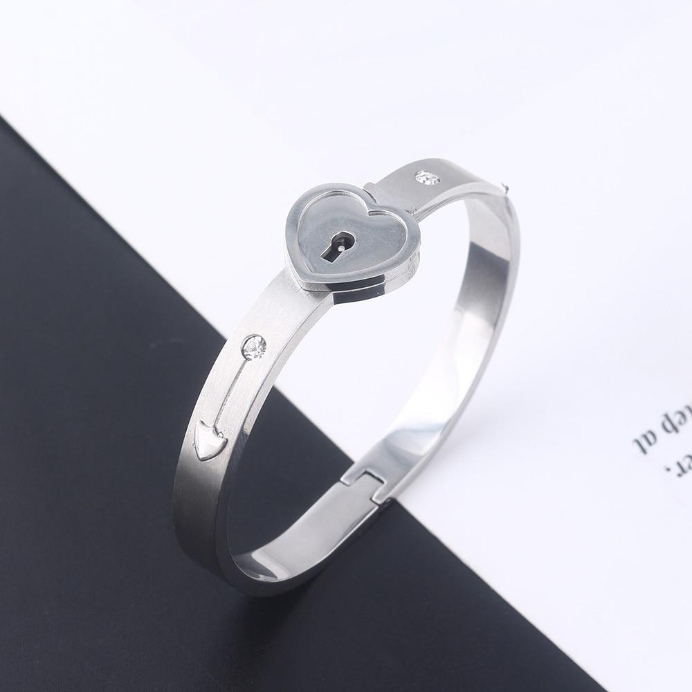 Bracelet serrure coeur avec collier clé – Image 11