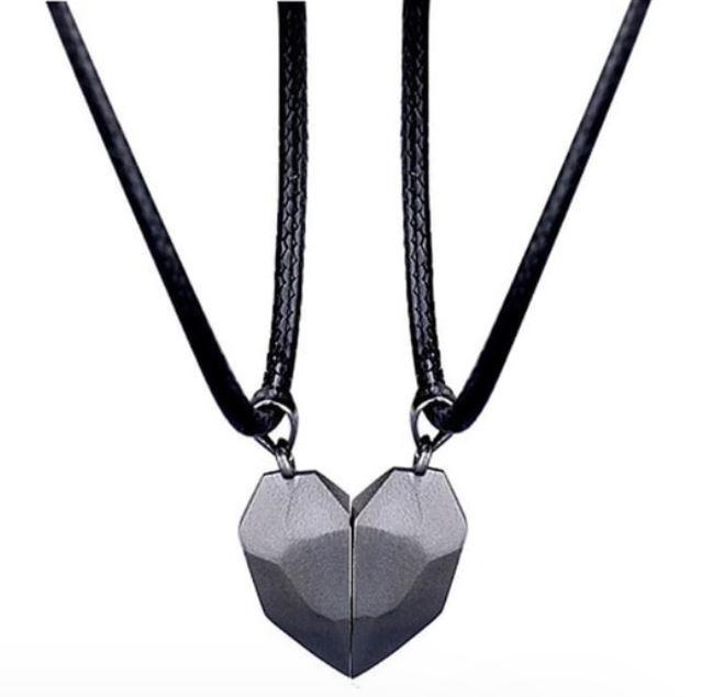 Collier pour couple en forme de cœur – Image 5