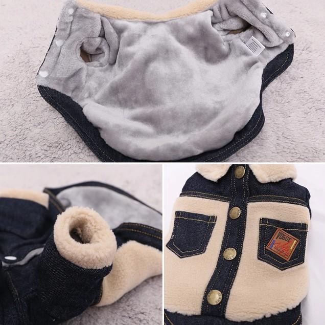 Veste en jeans pour chien – Image 6