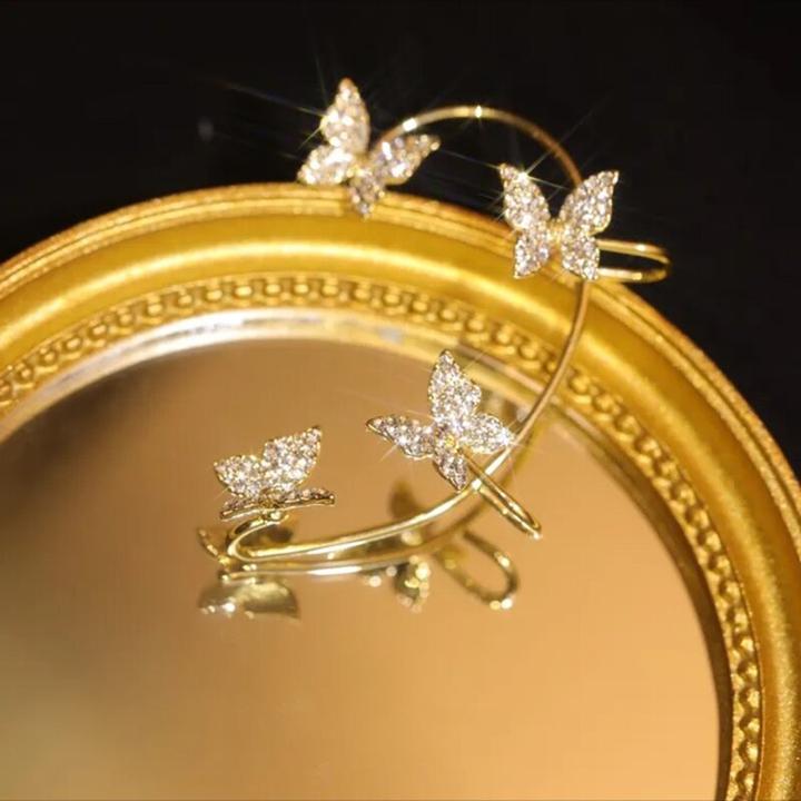 Boucles D'Oreilles Papillon Sans Perçage – Image 2