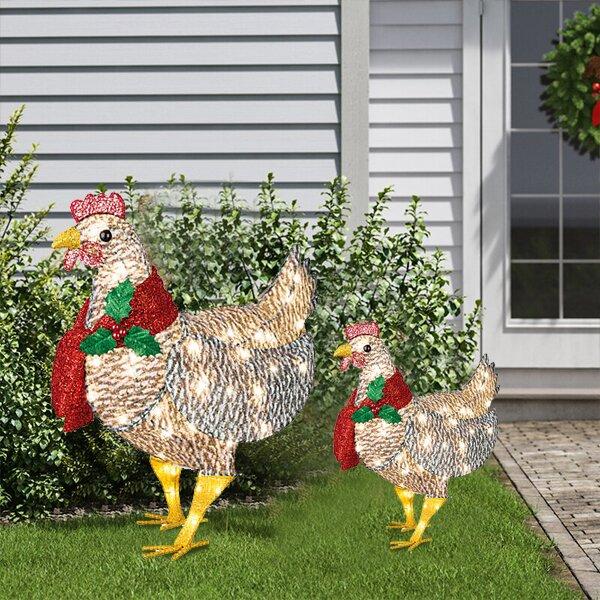 Poule Décorative Lumineuse Avec Écharpe – Image 5