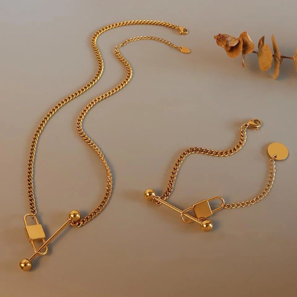 Bracelet cadenas doré – Image 4