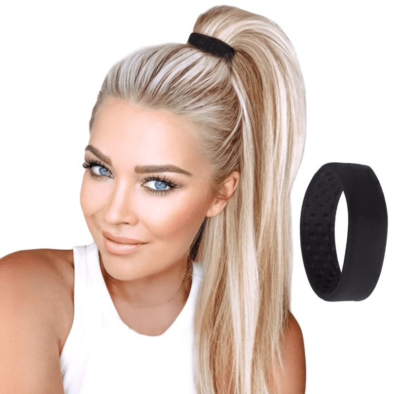Bandes en silicone, chouchous pliables pour les cheveux des femmes