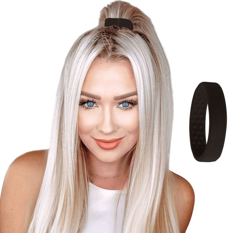 Bandes en silicone, chouchous pliables pour les cheveux des femmes – Image 4
