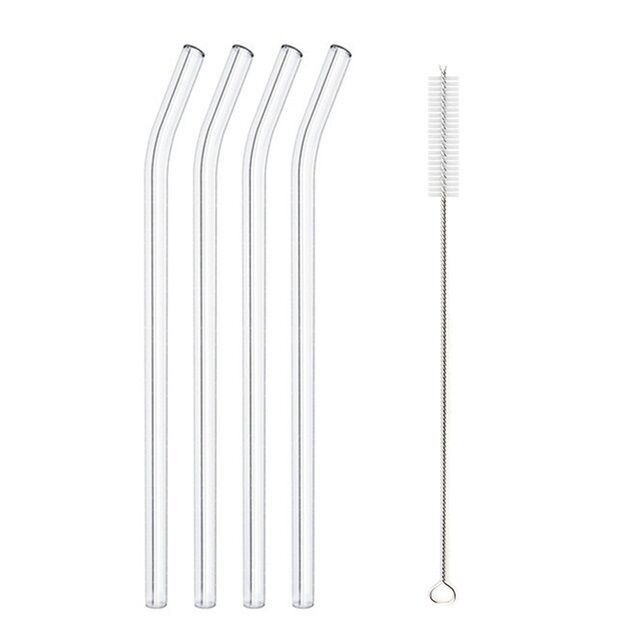 Paille en verre réutilisables avec brosses de nettoyage – Image 9