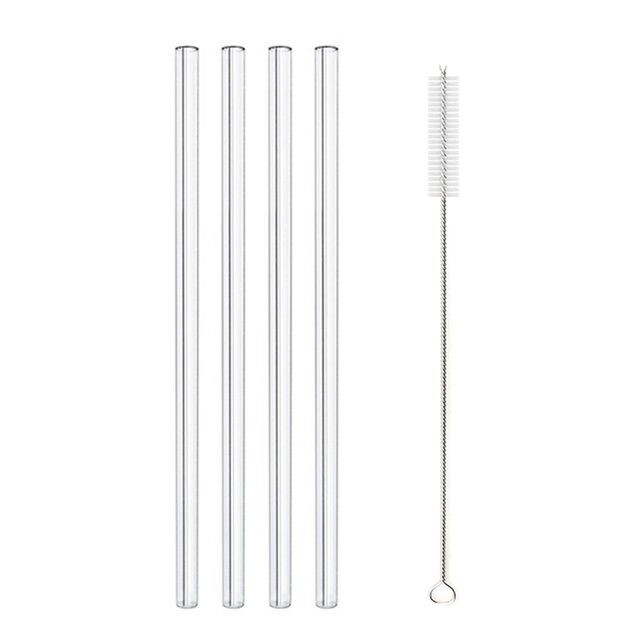 Paille en verre réutilisables avec brosses de nettoyage – Image 10