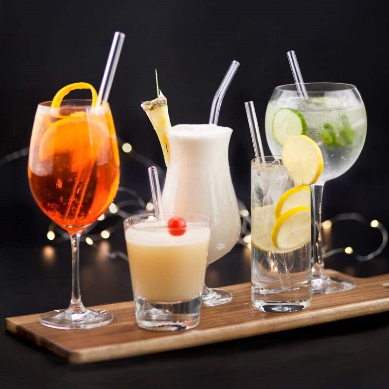 Paille en verre réutilisables avec brosses de nettoyage – Image 7