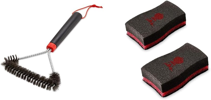 Brosse métallique en acier inoxydable + Éponges nettoyage – Image 7