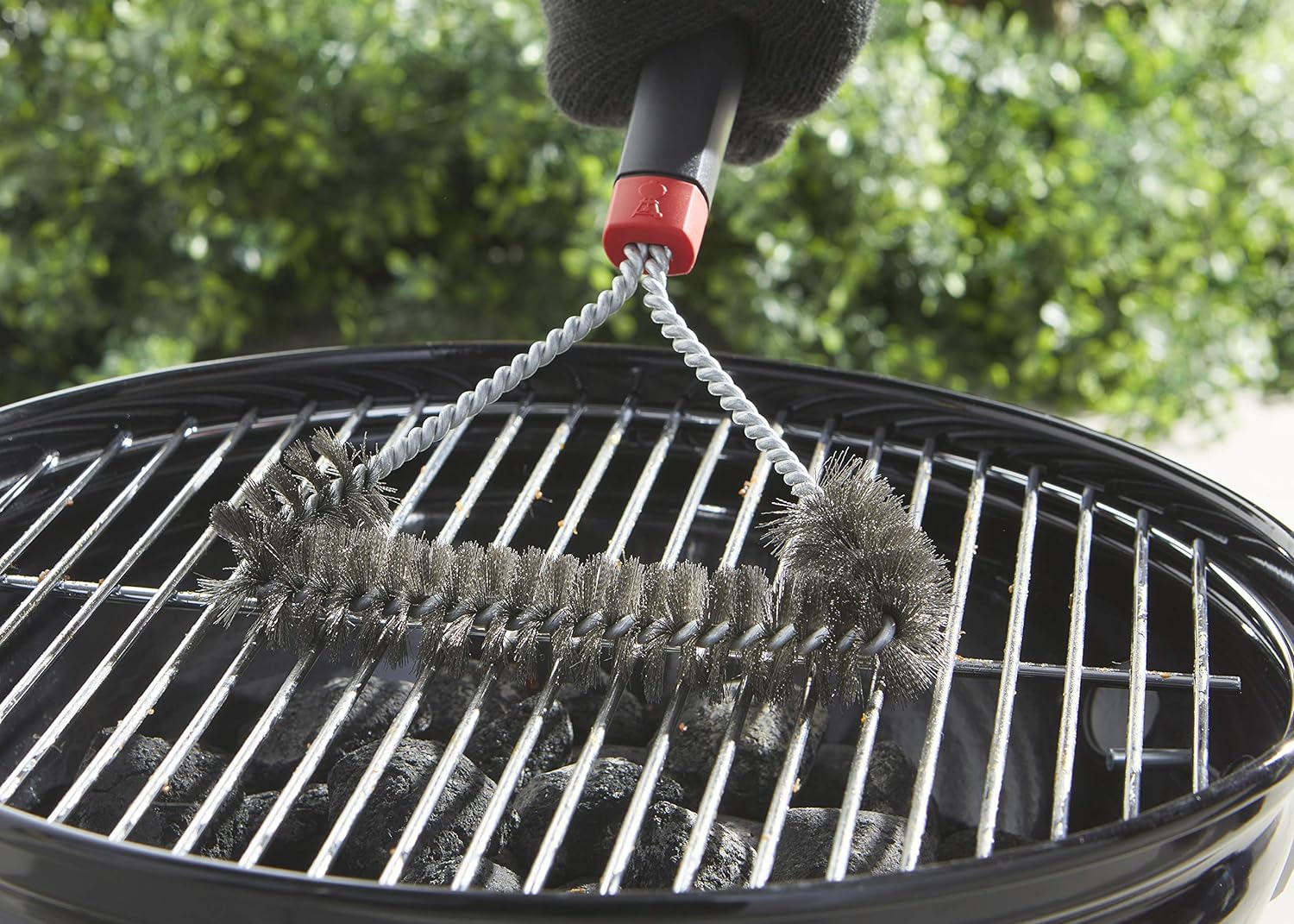 Brosse métallique en acier inoxydable + Éponges nettoyage – Image 3