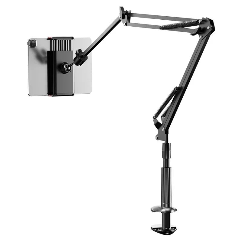 Support de téléphone en métal à bras long et réglable