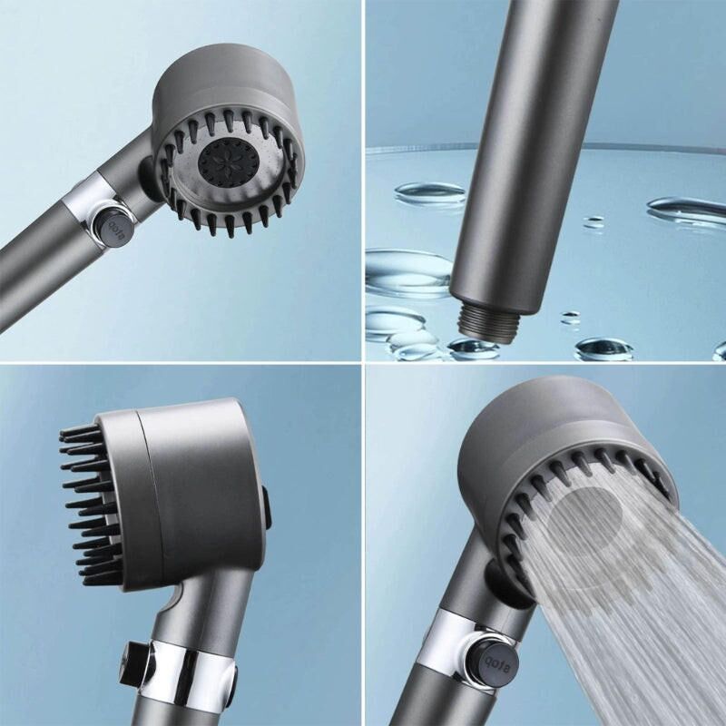 IonDrops Pommeau de douche haute pression avec brosse de bain 4 en 1 – Image 5