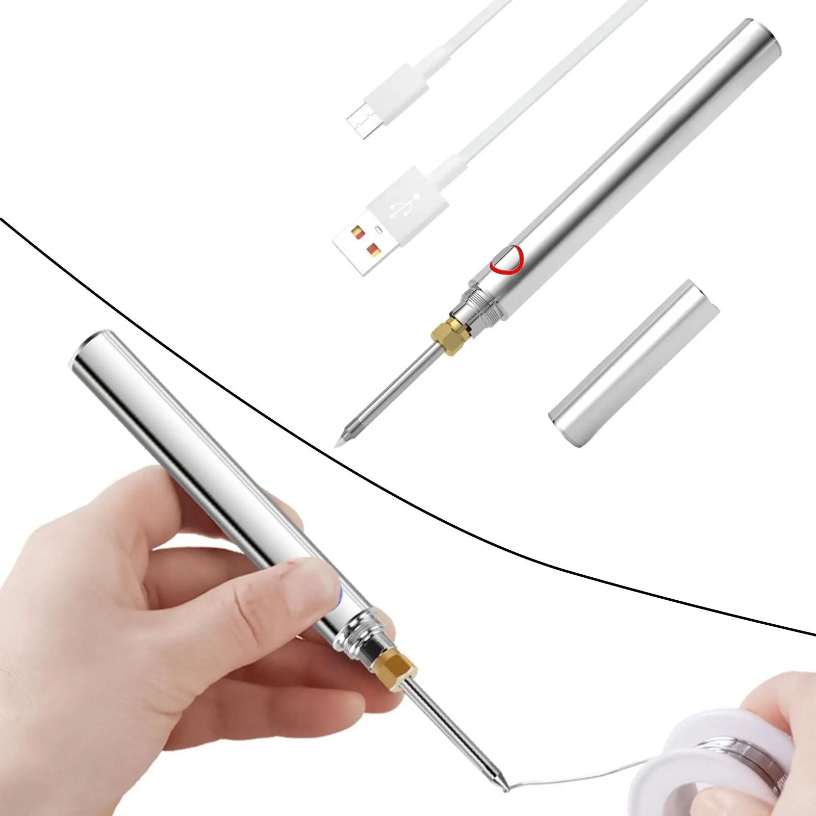 Petit fer à souder électrique portable rechargeable usb – Image 4