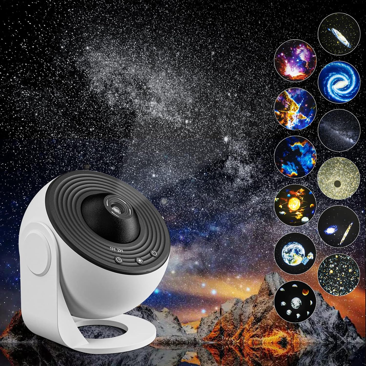 Wallfree skylight Projecteur Galaxie Projecteur d'étoiles Planétarium avec 13 Disques – Image 9