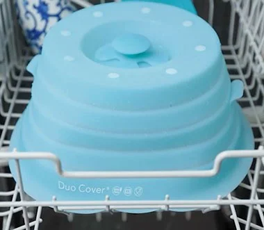Duo Cover micro ondes en silicone pliable magnetique – Image 8