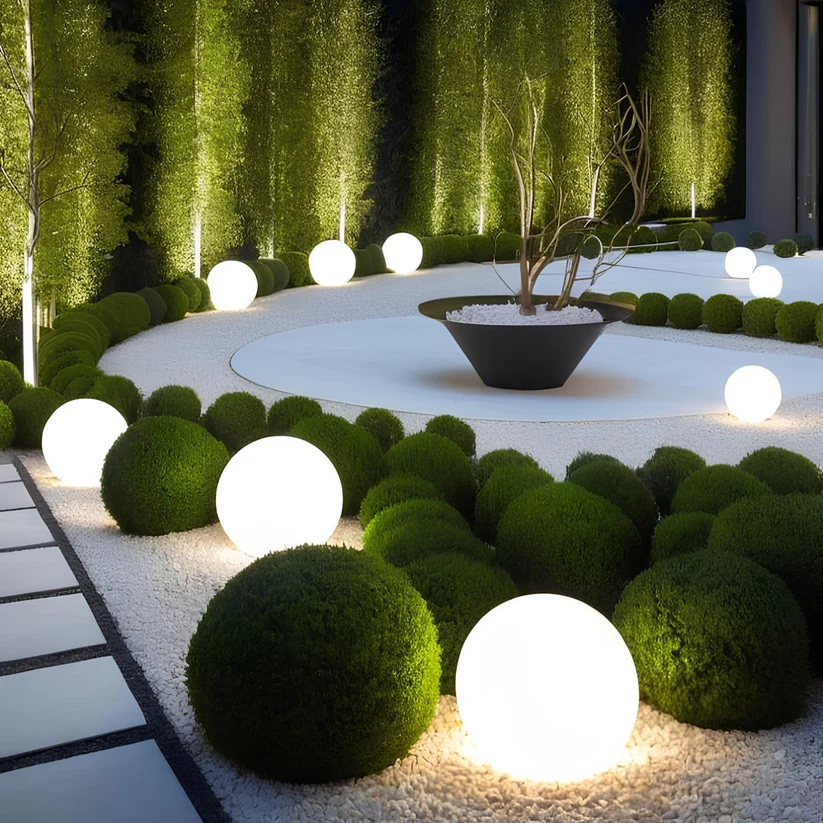 Creative Lighting Lampe de jardin sphérique – Image 7